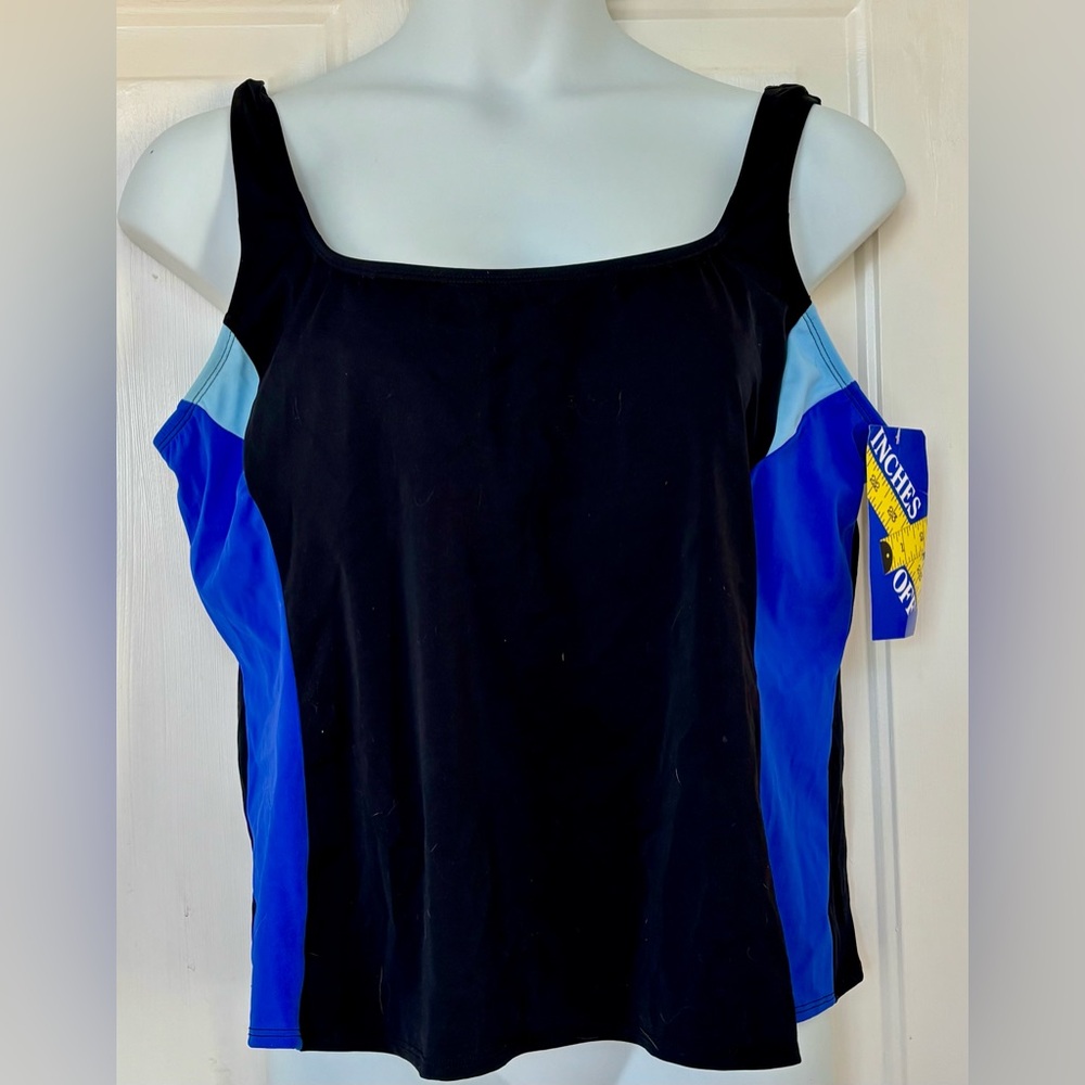 NWT Inches-Off Black Tankini